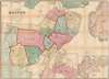 1867 Crafts City Plan or Map of Boston, Massachusetts