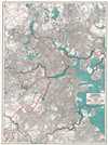 1939 Cram City Plan or Map of Boston, Massachusetts