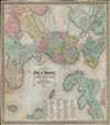 1848 Dearborn Map of Boston, Massachusetts