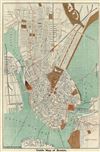1901 Hobbs Map or Plan of Boston, Massachusetts