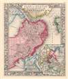 1862 Mitchell City Plan or Map of Boston, Massachusetts