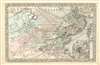 1870 Mitchell Map of Boston, Massachusetts