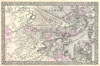 1879 Mitchell Map of Boston, Massachusetts
