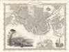 1851 John Tallis Map of Boston, Massachusetts