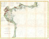 1866 U.S. Coast Survey Map of Boston Bay, Massachusetts