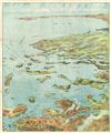 1905 Murphy View Map of Boston Harbor: Boston to Cape Cod