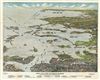1920 View Map of Boston Harbor and Cape Cod, Massachusetts