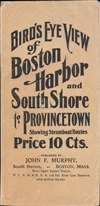 Bird's Eye View of Boston Harbor and South Shore to Provincetown Showing Steamboat Routes. - Alternate View 1 Thumbnail