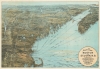 1910 Walker and Union News Bird's Eye View Map of the New England Coast
