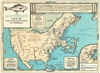 1930 / 1975 Wallingford Map: A Bostonian's View of the United States