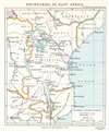 1926 Royal Geographical Society Map of East Africa: Kenya, Tanzania
