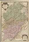 1692 Jaillot Map of Burgundy and Franche Comte, France (Burgundy Wine)