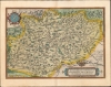 1595 Ortelius Map of Burgundy, France