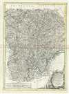 1771 Bonne Map of Burgundy, Franche-Comte, and Lyonnais, France
