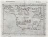 1574 Ruscelli Map of Brazil showing Cannibals (one of the earliest maps of Brazil)