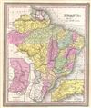 1854 Mitchell Map of Brazil