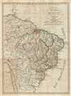 1822 Franz Pluth Map of Brazil