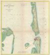 1867 U.S. Coast Survey Map of Brazos Santingo, Texas