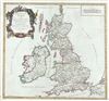 1750 Vaugondy Map of England, Wales, Scotland, and Ireland in Antiquity