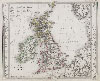 1862 Stieler Map of the British Isles ( England, Ireland, Scotland )