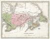 1835 Bradford Map of British America