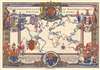 1937 Webb Pictorial Map of the World Highlighting the British Empire