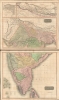 1817 Thomson Map of India with Nepal (set of 2 maps)