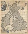 1690 De Wit Map of the British Isles:  England, Scotland, Ireland