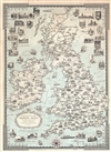 1935 Ernest Dudley Chase Pictorial Map of the British Isles