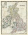 1835 Hall Map of the British Isles:  England, Scotland, Ireland