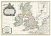 1783 Zannoni Map of the British Isles ( England, Scotland , Ireland )