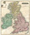 1815 Thomson Map of the British Isles with Shetland & Orkney Islands