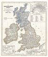 1854 Spruner Map of the British Isles 1066 to 1485
