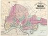 1865 McCloskey Pocket Map of Brooklyn, New York
