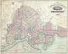 1866 McCloskey's Pocket Map of Brooklyn, New York