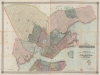 Map of the city of Brooklyn, as laid out by commissioners, and confirmed by acts of the Legislature of the state of New York, made from actual surveys the farm lines and names of original owners being accurately drawn from authentic sources. Containing also a map of the Village of Williamsburgh, and part of the city of New-York: compiled from accurate surveys and documents and showing the true relative position of all. - Main View Thumbnail
