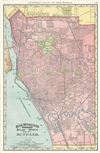 1892 Rand McNally Map of Buffalo, New York