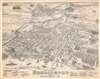 1877 Stoner Bird's Eye View Map of Burlington, Vermont