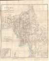 1892 Survey of India Wall Map of Burma