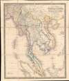 1879 Wyld Map of Southeast Asia: Burma, Thailand, Malaya, Singapore, Vietnam