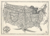 1982 J. Clark Henley 'Butch' Map of the United States