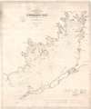 1877 Eldridge Nautical Chart or Map of Buzzard Bay, Massachusetts