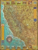 California and Nevada : Pano-view Map. - Main View Thumbnail