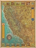 1962 Rude Pictorial Map of California and Nevada
