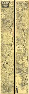 1962 Gerald Eddy Strip Map of the United States West Coast Highway System