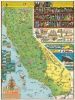 1945 Jo Mora Pictorial Map of California