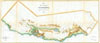1854 Land Survey Map of California (wall map size)