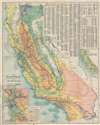1910 Matthews Northrup and Southern Pacific Climate Map of California