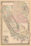 1871 Mitchell Map of California