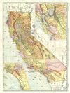 1892 Rand McNally Map of California